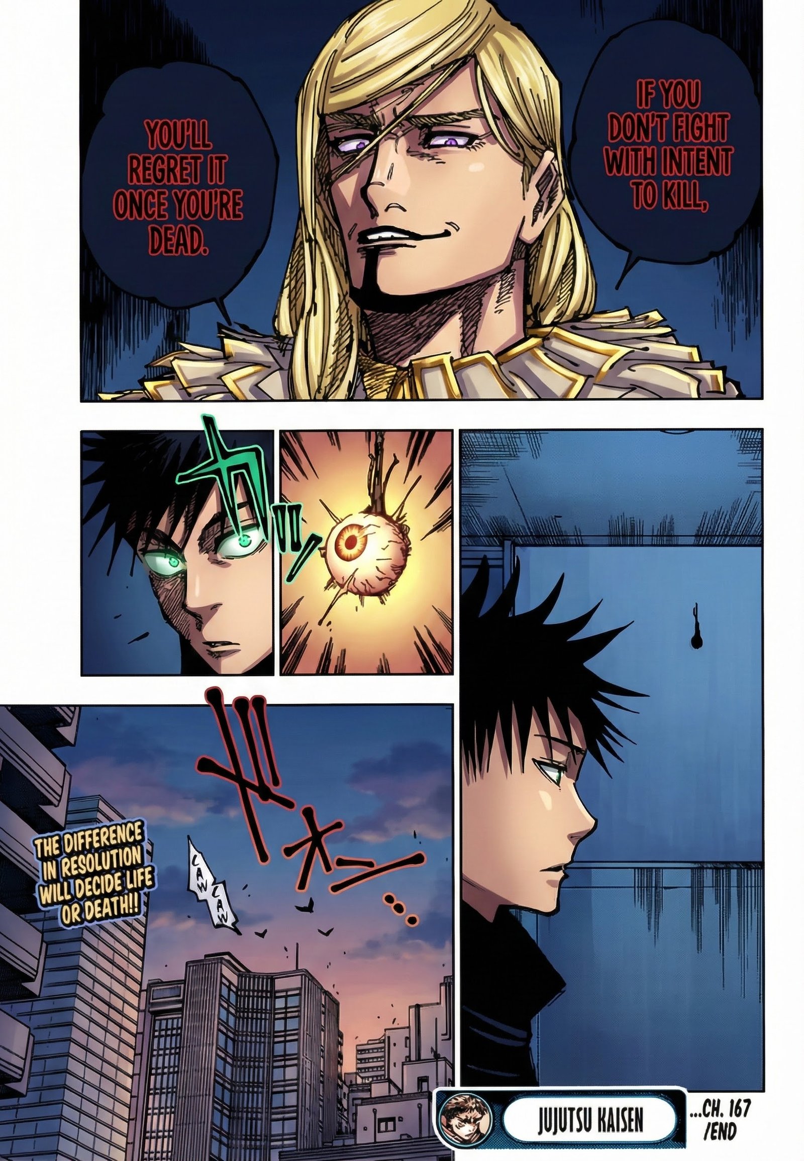 Jujutsu Kaisen Chapter 167 Page 19 - Colored Manga Panel