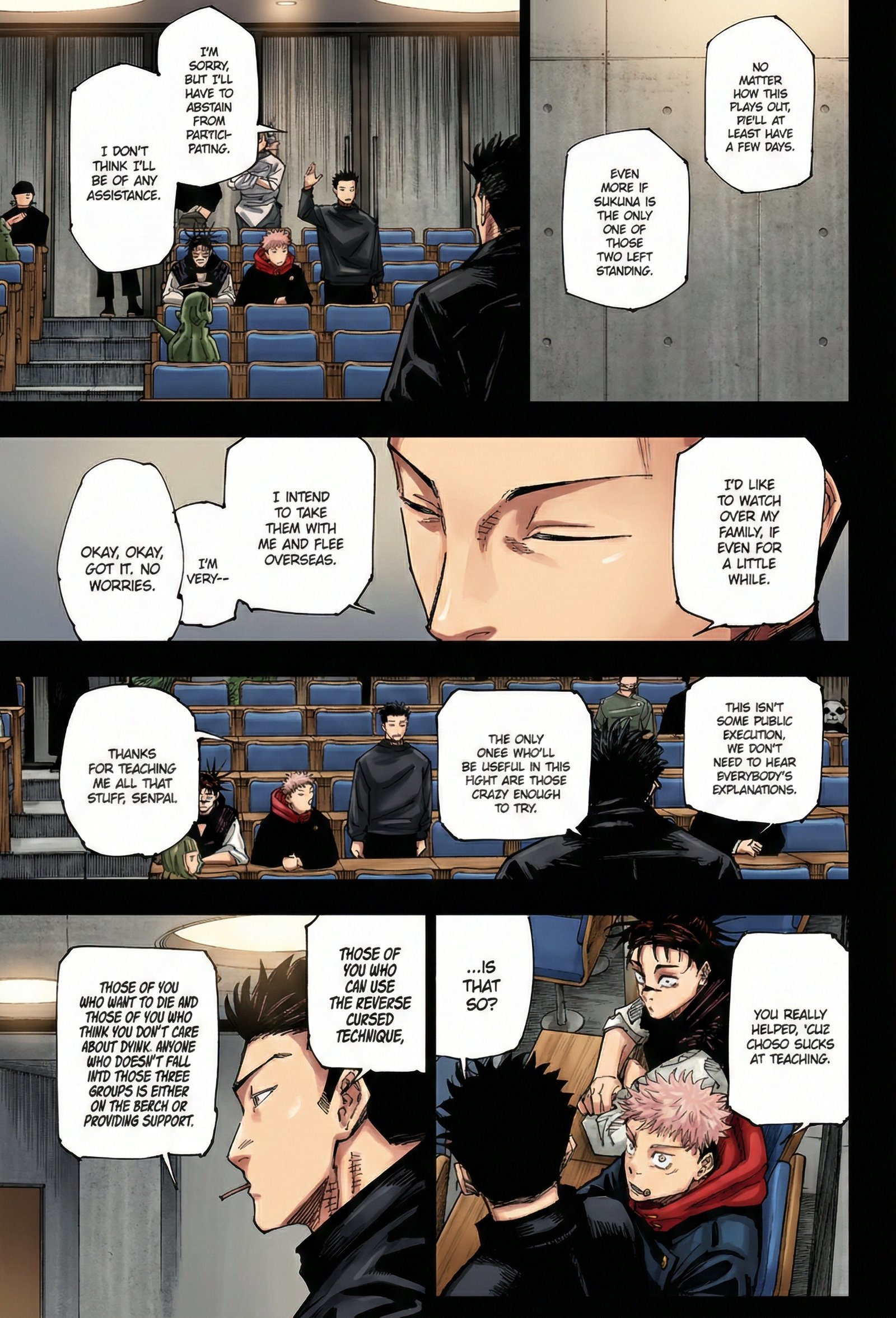 Jujutsu Kaisen Chapter 244 Page 3 - Colored Manga Panel