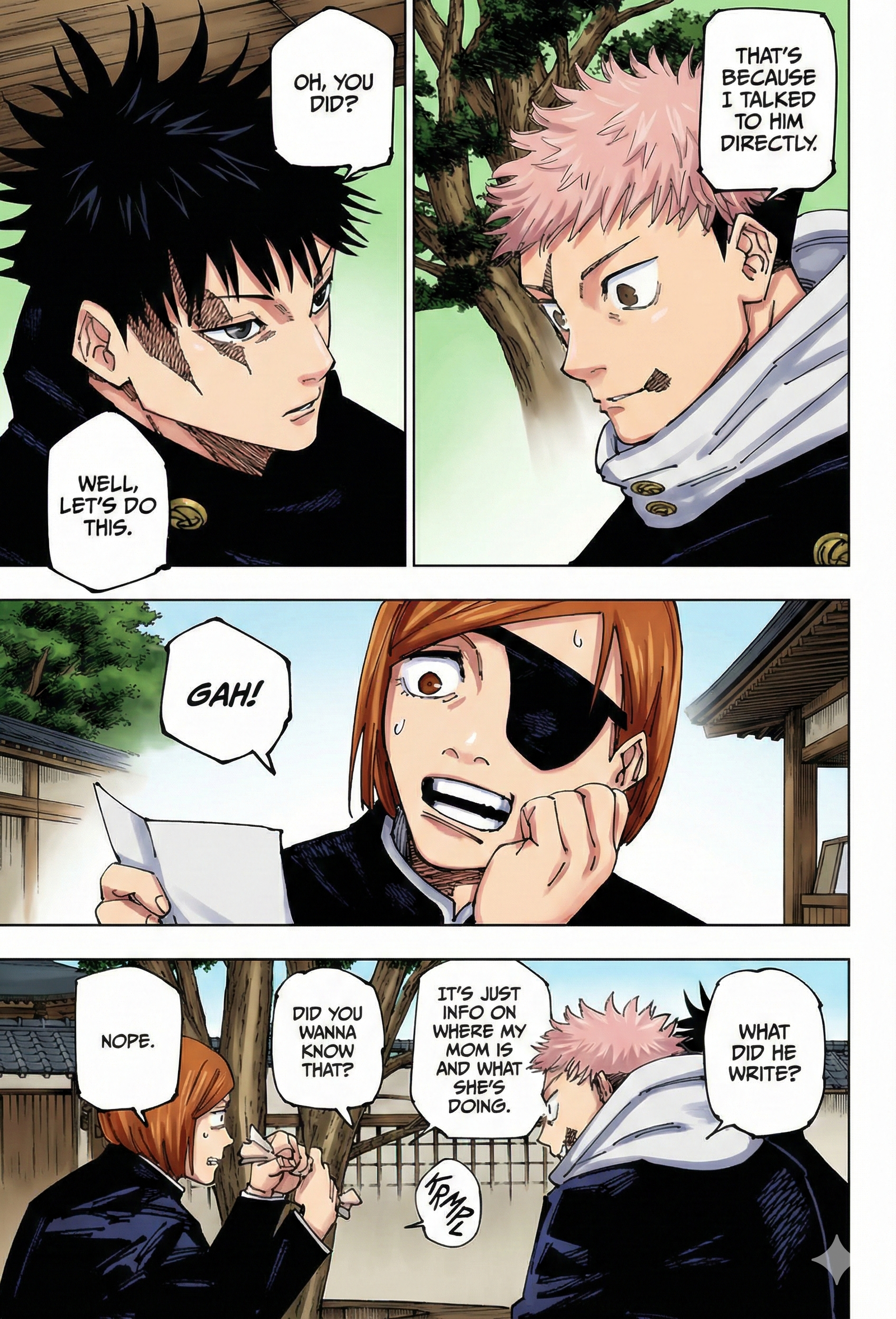 Jujutsu Kaisen Chapter 268 Page 16 - Colored Manga Panel